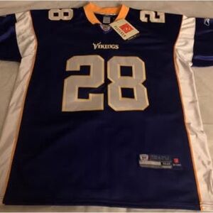 New Vikings NFL Authentic Reebok On Field Peterson #28 Jersey Men’s Size 52